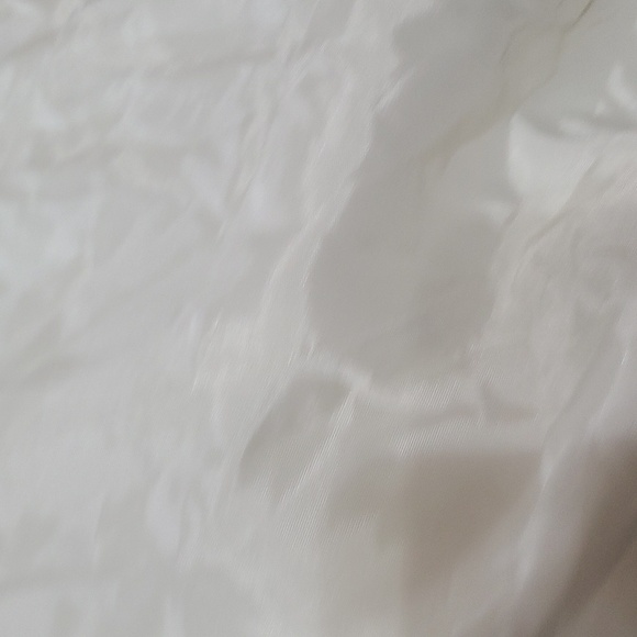 VTG Oleg Cassini Womens Formal Dress Off White SILK Beaded Pleated Wedding Sz 16 - Picture 13 of 16